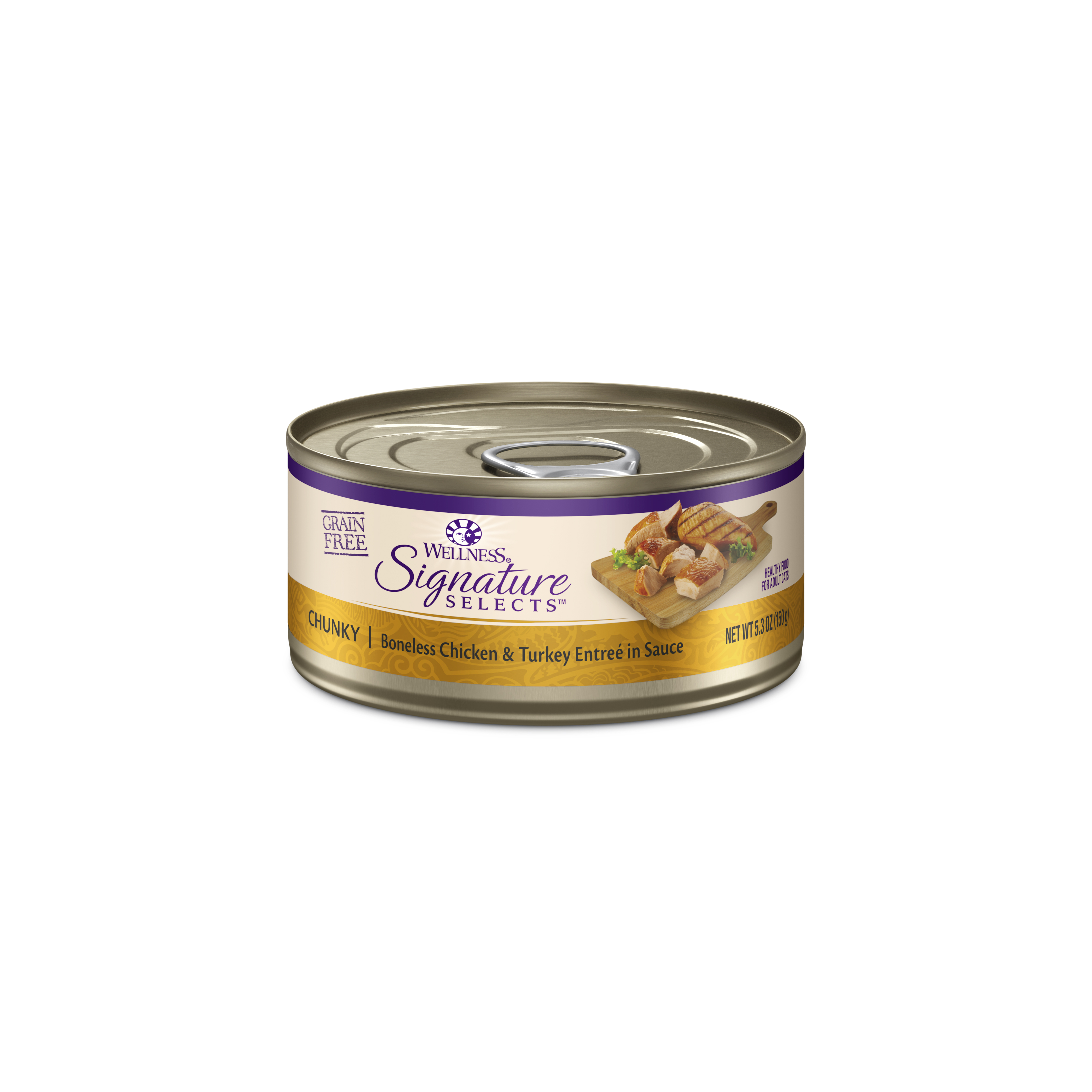 [BIG CAN 5.3 oz] Wellness CORE Signature Selects -  Chunky  Chicken & Turkey Entrée Wet Cat Food