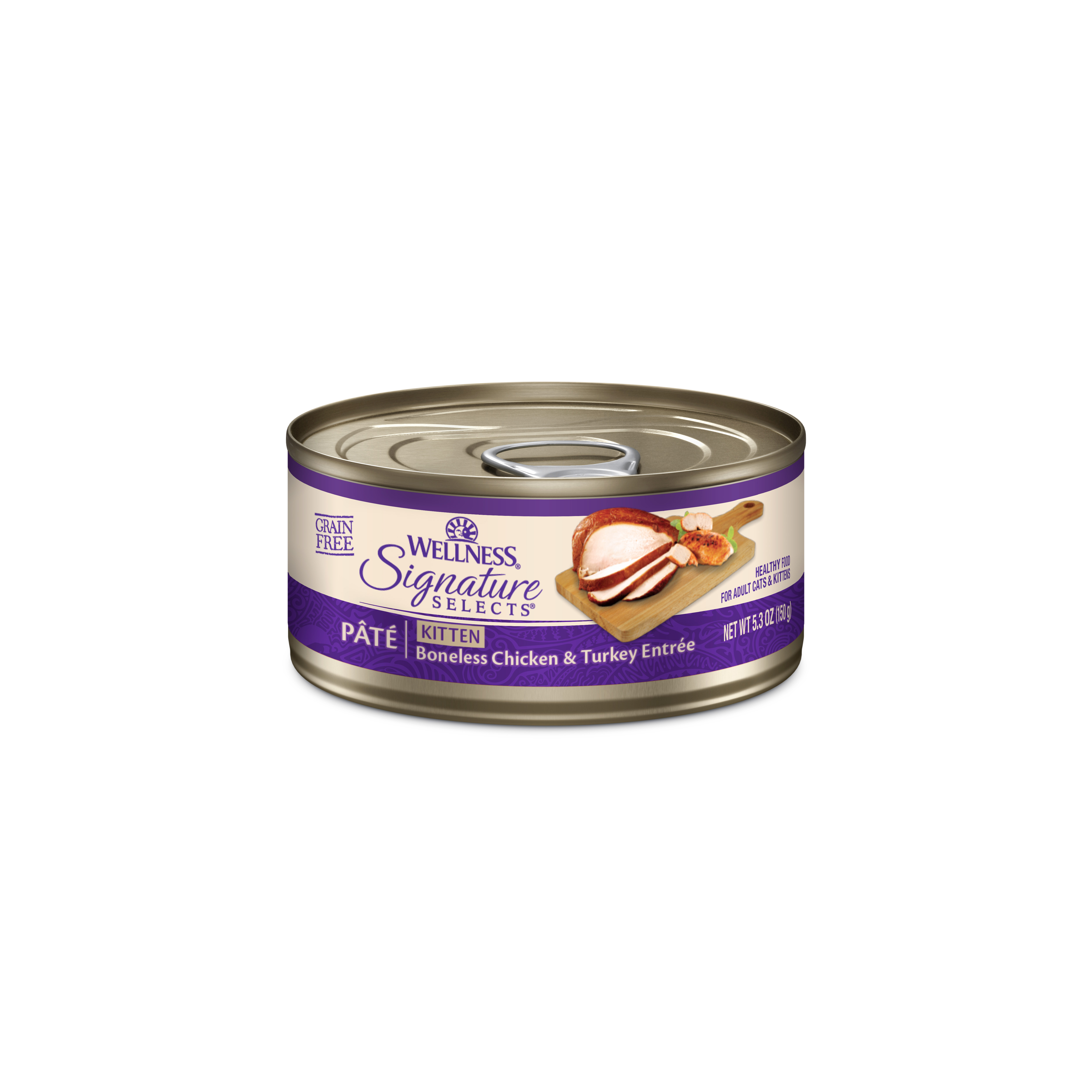 [BIG CAN 5.3 oz] Wellness CORE Signature Selects Paté Kitten Chicken & Turkey Entrée Wet Cat Food